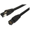 MicroConnect CAT8.1 S/FTP 0,50m Juodas LSZH