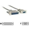 MicroConnect „Microconnect“ modemo kabelis DB9-DB25 (3M) tinklo kabelis, juodas