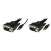 Kabelis MicroConnect D-Sub (VGA) - D-Sub (VGA) + Jack 3.5mm 10m juoda (MONGG10BMJ)