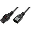 MicroConnect IEC LOCK C13–C14 maitinimo laidas