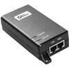 Microconnect POEINJ-60W, Gigabit Ethernet, 1000 Mbit/s, IEEE 802.3af, Cat5, Juoda, 4/5(+),7/8(-) ir 3/6(-),1/2(+)