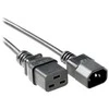 MicroConnect Maitinimo laidas C19- C14 2m Juoda