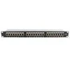Microconnect PP-007, RJ-45, Cat6, montavimas į stovą, 1U, juoda, 100 g
