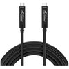 Kabelis USB MicroConnect USB-C – USB-C 5 m Juodas (Premium Optic Fiber USB-C 3.2)