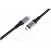 Kabelis USB MicroConnect USB-C - USB-C 0.5 m Juodas (USB4CC05-240W-80GBPS)