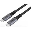 Kabelis USB MicroConnect USB-C - USB-C 1 m Juodas (Premium USB4 USB-C cable 1m)