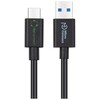 Kabelis USB MicroConnect USB-A - USB-C 0.25 m Juodas (ECO-USB3.2CA0.25*)