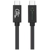 Kabelis USB MicroConnect USB-C - USB-C 0.5 m Juodas (ReConnect USB4 Gen 3x2 kabelis)