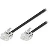 MicroConnect RJ- 11 / RJ- 11 (M / M) 15m Juodas (MK191)