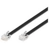„MicroConnect“ jungiamasis laidas RJ12 6C6P, juodas, 10m (MPK110B)