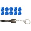 MicroConnect Microconnect MC-RJ45PORTBLOCK-B bloker portów Klucz blokady portu RJ-45 Juodas, Mėlyna 10 vnt.