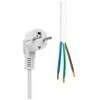 MicroConnect „Schuko“ maitinimo kabelis su atviru galu, 5 m, baltas