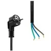 MicroConnect „Schuko“ maitinimo laidas su atviru galu, 10 m, juodas