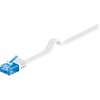 MicroConnect U/UTP CAT6A 5M baltas plokščias neekranuotas tinklo kabelis,