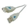 USB kabelis MicroConnect USB-A - USB-A 1 m Pilkas (USBAAF1)