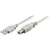 MicroConnect Kabelis DELTACO USB 2.0 "A-B", 1.0m, baltas-juodas / USB-210