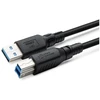 USB kabelis MicroConnect USB-A - USB-B 3 m Juodas (USB 3.2 A-B Gen 1 kabelis LSZH,)