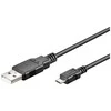 USB kabelis MicroConnect USB-A - mikroUSB 1,8 m juodasis (USBBMICRO18)