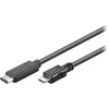 USB laidas MicroConnect USB-C - mikroUSB 1 m juoda (USB3.1CAMIB1)