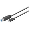USB kabelis MicroConnect USB-C - USB-B 3 m juodas (USB3.1CB3)
