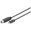 USB kabelis MicroConnect USB-C - USB-B 5 m juodas (USB3.1CB5)