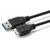 Microconnect USB3.0AB3MICRO, 3 m, USB A, Micro-USB B, USB 3.2 Gen 1 (3.1 Gen 1), Juoda