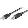 MicroConnect USB2.0 LSZH A-B 3m M-M, Juoda