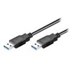 USB kabelis MicroConnect USB-A - USB-A 5 m Juodas (USB3.0AA5B)