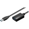 USB kabelis MicroConnect USB-A - USB-A 15 m Juodas (USB3.0AAF15A)