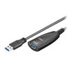 USB kabelis MicroConnect USB-A - USB-A 5 m Juodas (USB3.0AF5A)