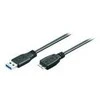 USB kabelis MicroConnect USB-A - mikroUSB 0, 5 m Juoda (USB3.0AB05MICRO)