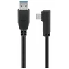USB kabelis MicroConnect USB-A - USB-C 1 m Juodas (USB3.1CA1A)