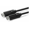 „Microconnect USB3.1CC2“, 2 m, USB C, USB C, USB 3.2 Gen 2 (3.1 Gen 2), 10 Gbit/s, Juoda