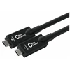 USB kabelis MicroConnect USB-C - USB-C 15 m juodas (USB3.2CC15OP)