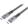 „Microconnect USB3.2CC3“, 3 m, USB C, USB C, USB 3.2 Gen 2 (3.1 Gen 2), 20 Gbit/s, Juoda