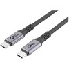 USB kabelis MicroConnect USB-C - USB-C 4 m juodas pilkas (USB3.2CC4)