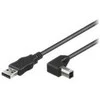 Kabelis USB MicroConnect USB-A - 0.5 m Juodas (USBAB05ANGLED)