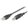 USB kabelis MicroConnect USB-A - USB-B 0,5 m Juodas (USBAB05B)