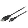 USB kabelis MicroConnect USB- A - 0,5 m Juoda (USBMB505)