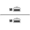 MicroConnect U/UTP CAT6 0,5M Baltas PVC (B-UTP6005W)