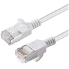 Microconnect V-FTP6A10W-SLIM, 10 m, Cat6a, U/FTP (STP), RJ-45, RJ-45, Balta
