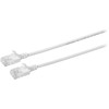 MicroConnect U/UTP CAT6 0.5M Plonas Baltas