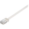 MicroConnect RJ-45 kt.6 U / UTP Baltas 1,5 m (V-UTP6015W- FLAT)