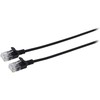 MicroConnect U/UTP CAT6A Slim 3M Juodas
