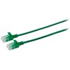 Microconnect V-UTP6A01G-SLIM, 1 m, Cat6a, U/UTP (UTP), RJ-45, RJ-45, Žalias