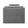 Microsoft Surface Pro 8/9/X 13" dėklas su klaviatūra ir rašikliu, Šiaurės šalių išdėstymas, platinos spalvos