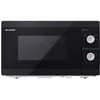 Sharp YC-MS01E-B, Stalviršis, Mikrobangų krosnelė su solo funkcija, 20 l, 800 W, Rotacinė, Juoda