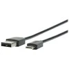 USB kabelis Mobilis USB-A - USB-C 1 m Juodas (001278)