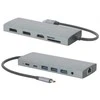 Mobilis 020028 doko stotelė Przewodowa USB 3.2 Gen 1 (3.1 Gen 1) Type-C Pilka