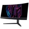 Monitorius „ACER Predator X34Vbmiiphuzx“ 34 colių WQHD OLED lenktas 1800R 175Hz 21:9 1000 nitų 0,03 ms 2xHDMI DP C tipo garso išvestis USB šakotuvas „True Juodas“